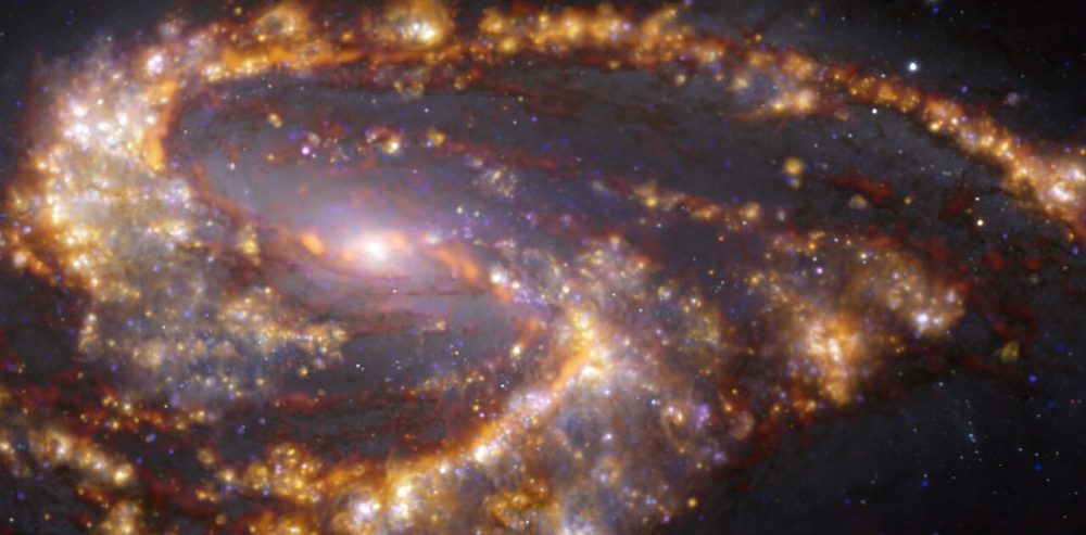 Фотография спиральной галактики NGC 3627.