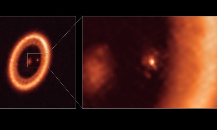 Впервые обнаружено присутствие диска вокруг планеты за пределами нашей солнечной системы