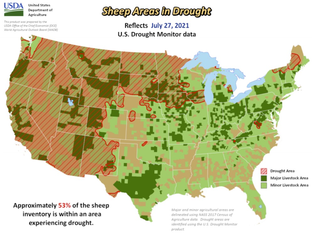 посевы против засухи карта сша, карта посевов против засухи в сша, засуха в сша влияет на посевы в США