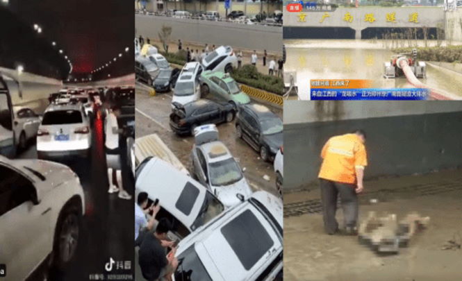 В ходе наводнения в Китае в одном из тоннелей погибло боле 6 000 человек.