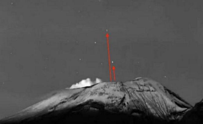 База НЛО прячется в жерле вулкана Попокатепетль