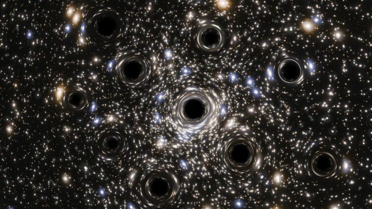 Астрономы заметили рой черных дыр, движущихся по нашей галактике 