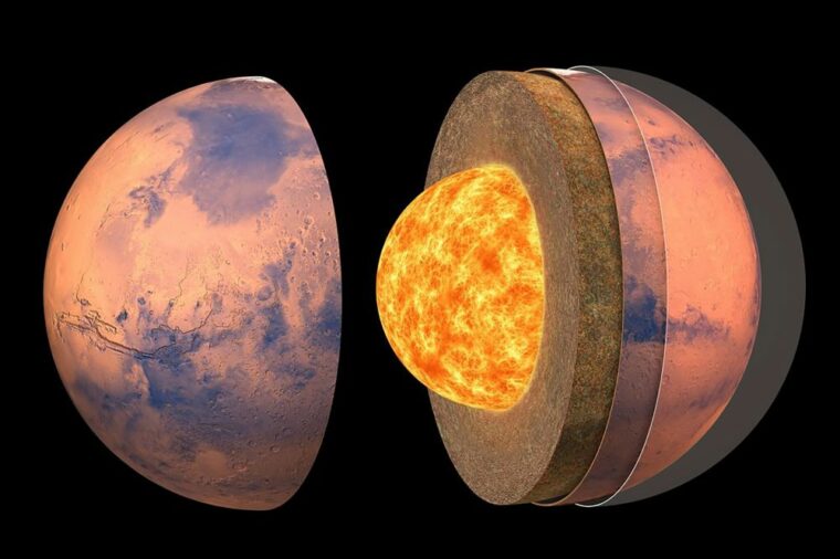 Посадочный модуль НАСА InSight раскрыл секрет внутренней структуры Марса 