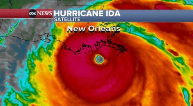 Ураган Ида обрушился на Луизиану на видео и фото
