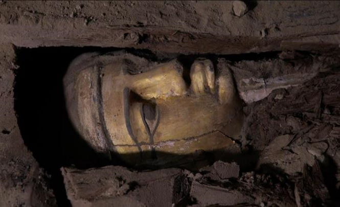 Первый в мире позолоченный гроб нашли в Египте