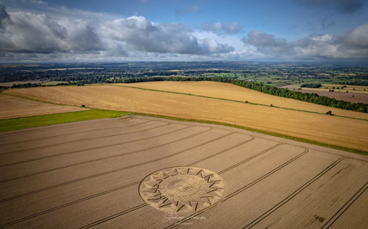 Новый рисунок в поле обнаружен в английском графстве Уилтшир
