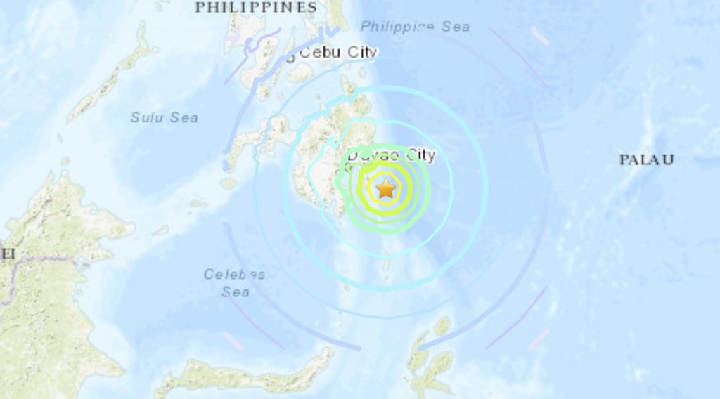 сильное землетрясение M7.1 на Филиппинах, сильное землетрясение M7.1 на Филиппинах 12 августа, крупное землетрясение M7.1 на Филиппинах видео