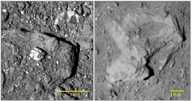 Японский космический корабль Hayabusa2 обнаружил неожиданные детали поверхности астероида