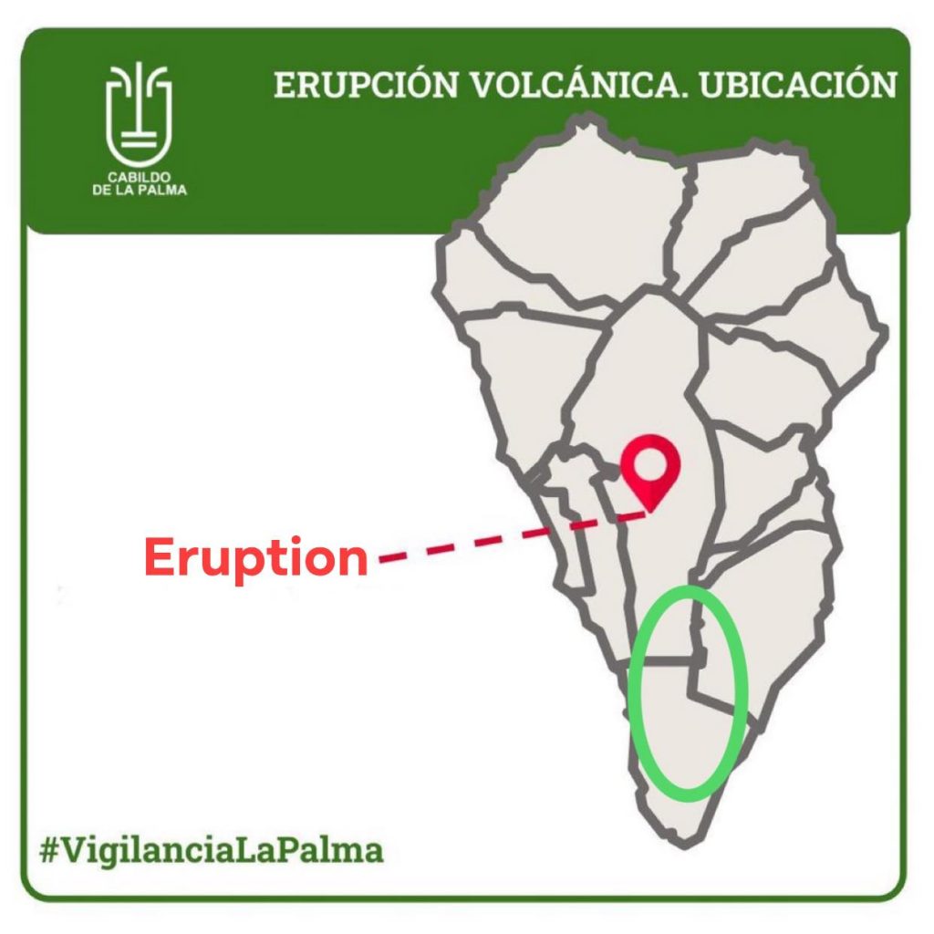 извержение против потенциальных мегацунами Ла Пальма