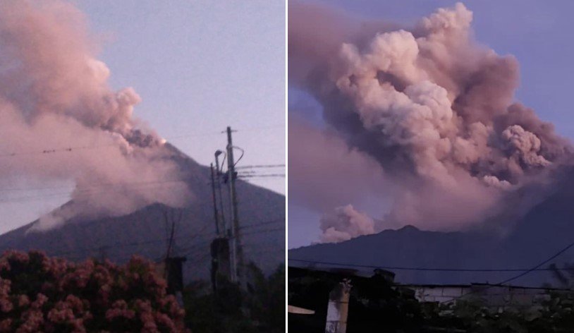 Мощное извержение вулкана Фуэго в Гватемале на видео и фото