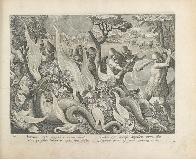 Драконы в книге датируемой 16 веком