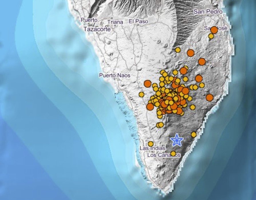 Еще 116 землетрясений обрушились на южную часть Ла-Пальмы за 48 часов – облако двуокиси серы достигло Венесуэлы
