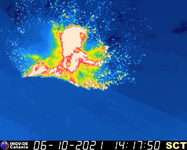 Крупный взрыв вулкана Стромболи в Италии