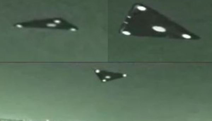Треугольный НЛО Земной корабль или корабль пришельцев?