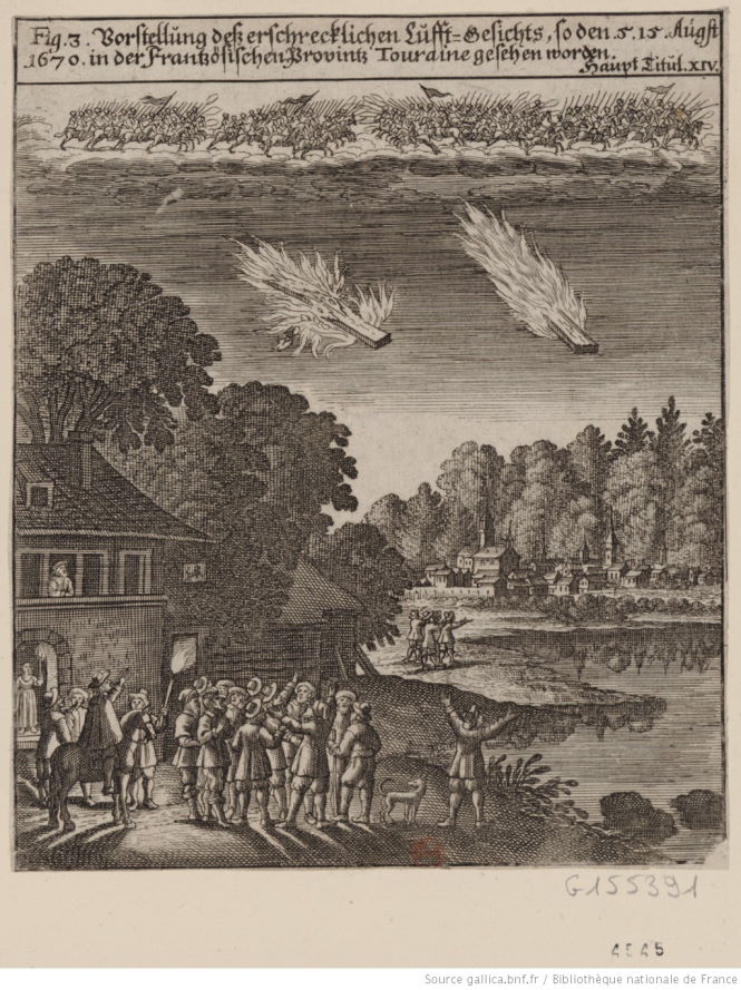 Странные события в небе над Францией в 1670 году