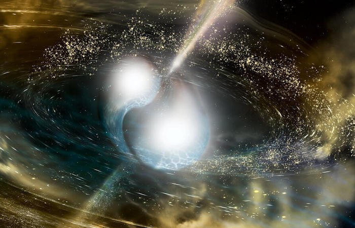 Исследования показывают, что столкновения нейтронных звезд – это «золотая жила» тяжелых элементов