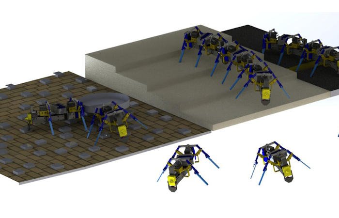 Исследователи успешно создали четвероногих роевых роботов