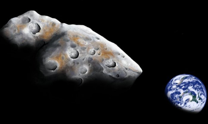 Художественный снимок близкого пролета богатого металлами околоземного астероида 1986 DA. Астрономы с помощью инфракрасного телескопа НАСА подтвердили, что астероид на 85% состоит из металла. Предоставлено: Адди Грэм / Университет Аризоны.