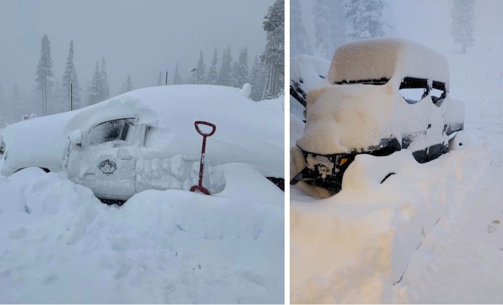 Сильная октябрьская метель сбрасывает до 42 дюймов снега за 36 часов на горнолыжных курортах Сьерра-Невада