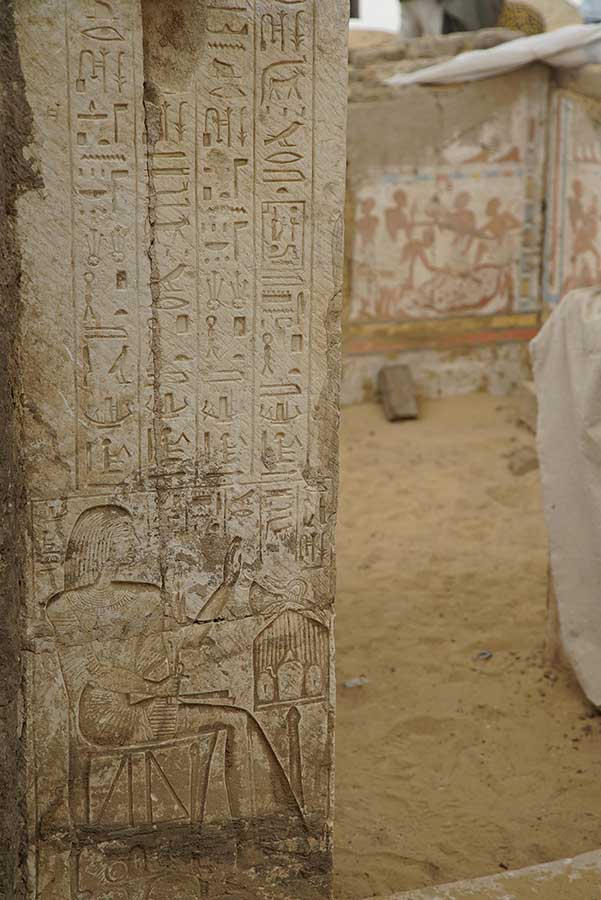 В Саккаре обнаружена гробница казначея фараона Рамсеса II Птах-М-Виа