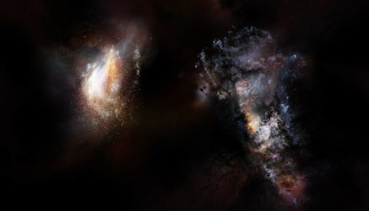 Удивительное открытие обнаружило воду в огромной галактике в древней Вселенной