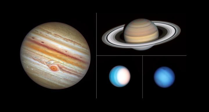 Новые захватывающие фотографии планет нашей Солнечной системы, сделанные Хабблом.