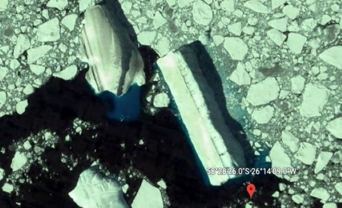 Загадочный корабль нашли в Антарктиде