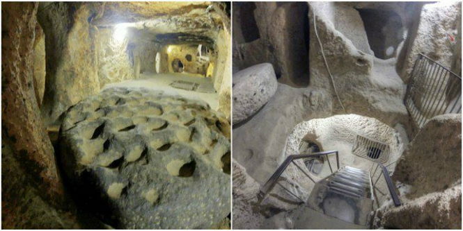 Древние подземные убежища от звезды Апокалипсиса. Турция.