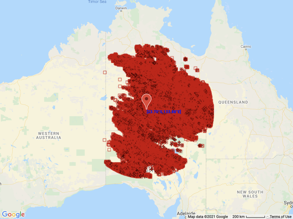 Апокалипсис молний в Австралии 10-11 ноября 2021 г.