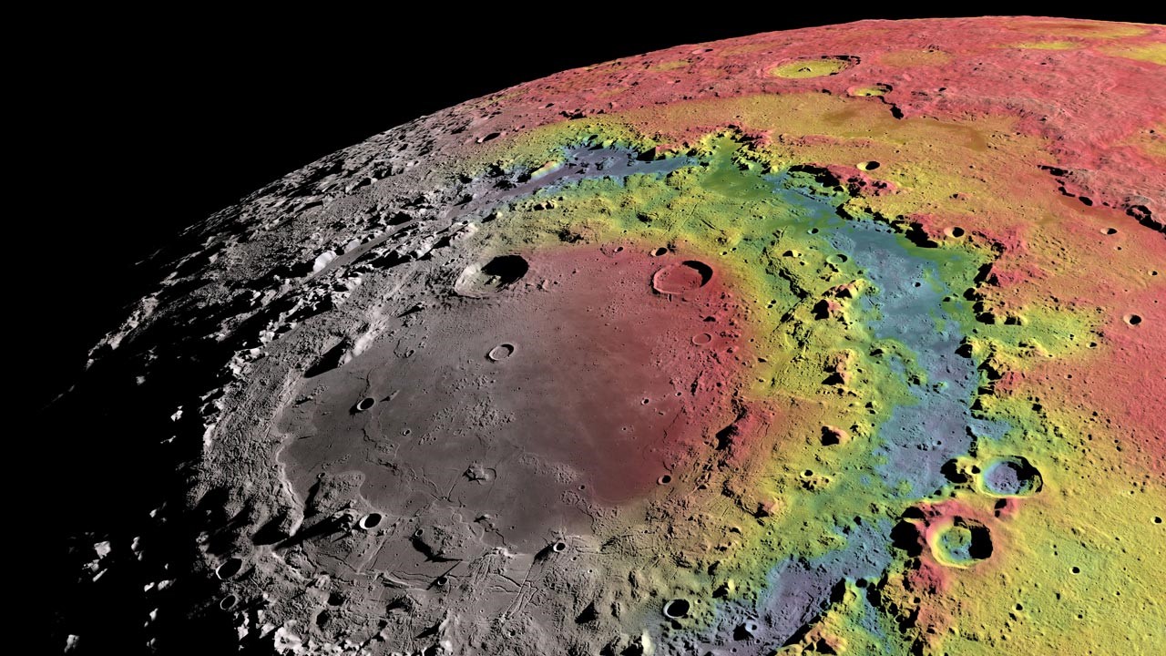 Самые крупные кратеры на Луне