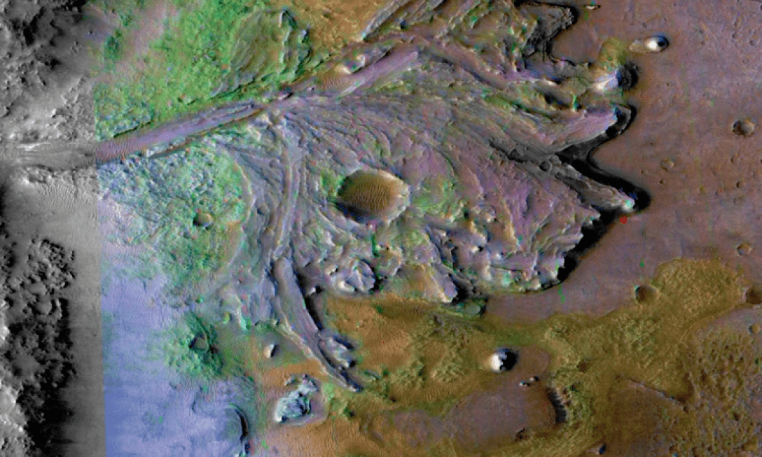 кратер Озеро, Марс, поверхность, фото