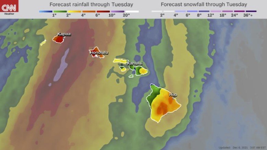 Гавайи объявляют чрезвычайное положение из-за потенциально «катастрофического» наводнения