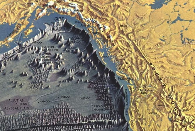 У побережья штата Орегон просыпается подводный вулкан.