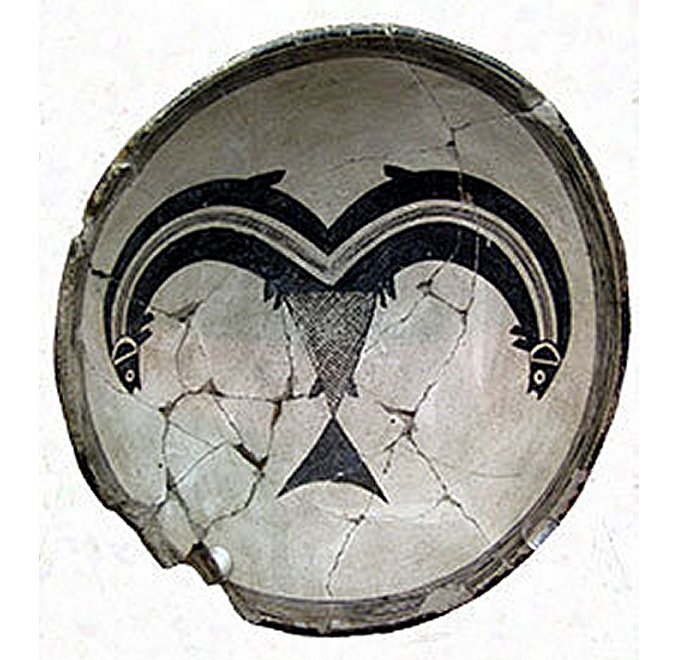 Чаша Mimbres из коллекции Maxwell. Предоставлено: Университет Нью-Мексико.