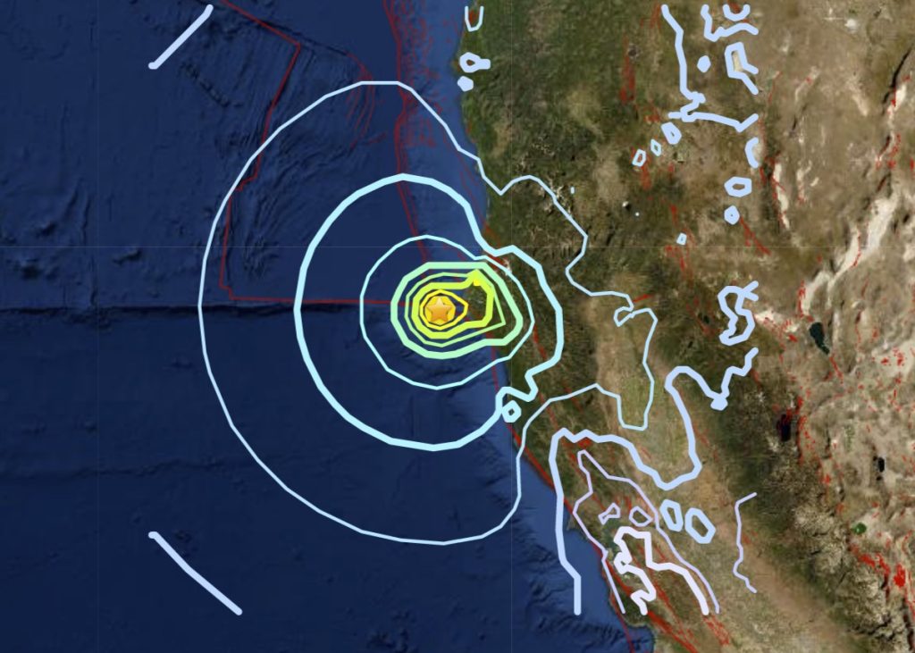 Землетрясение M6.2 в Калифорнии, 20 декабря 2021 г.