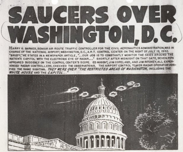 Наблюдения НЛО над Вашингтоном