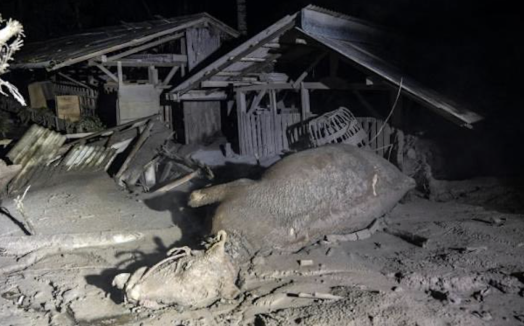 Извержение Семеру 14 погибших 57 раненых 4 декабря 2021 г.