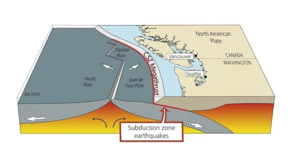 Зона субдукции. Зона субдукции Каскадия. Каскадия разлом. Зона субдукции землетрясения. Зоны субдукции на карте.