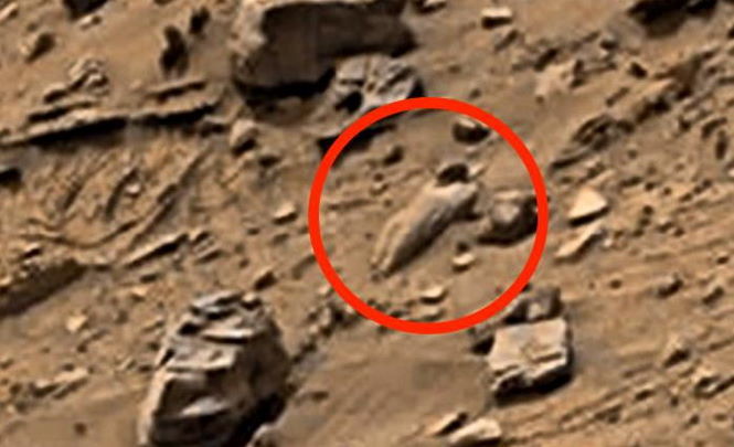 Древнюю статую нашли на Марсе
