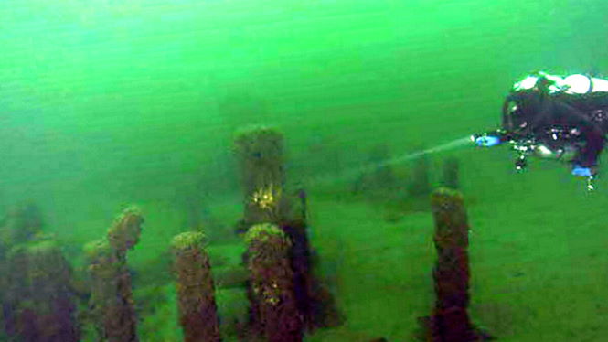 9000-летняя структура, похожая на Стоунхендж, найдена под озером Мичиган