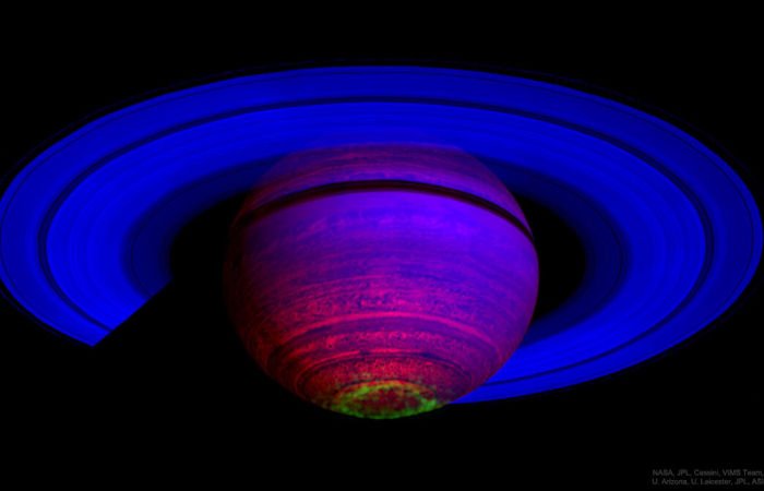 Исследование показало, что высотные ветры Сатурна генерируют необычайное полярное сияние