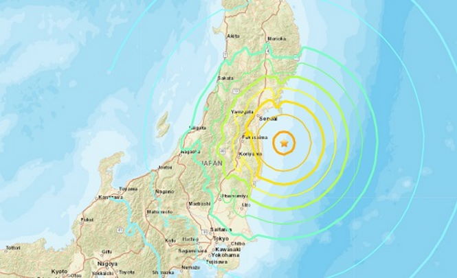 В Японии произошло два мощных землетрясения магнитудой 6.4 и 7.3