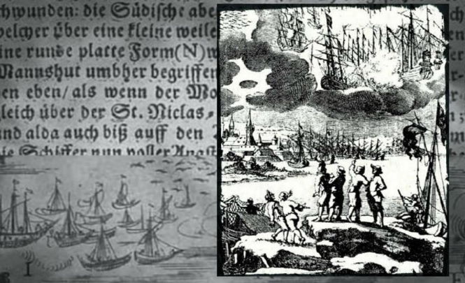 В 1665 году очевидцы наблюдали сражение НЛО и после этого заболели