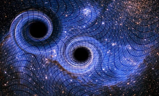 Две огромные черные дыры сольются в космосе: Пространство и время будут искажены