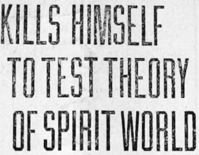 Томас Линн Брэдфорд пытался доказать существование потустороннего мира, умерев в ходе своего эксперимента