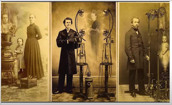 Снимки духов - техника спиритуализма 19 века. Момент, который трудно объяснить до сих пор