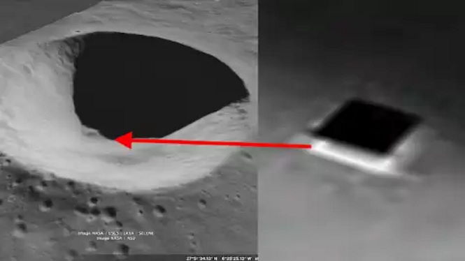 На глазах астронома НЛО приземлился на базе внутри Луны.