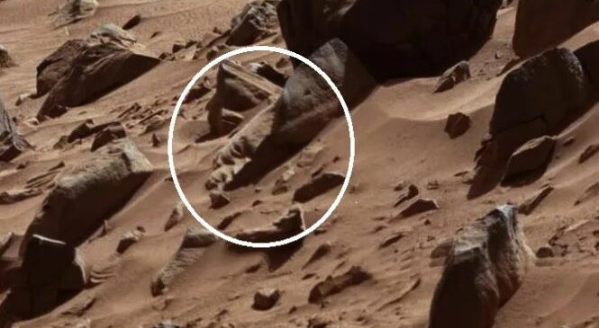 Жуткое » каменное лицо» обнаружено на Марсе
