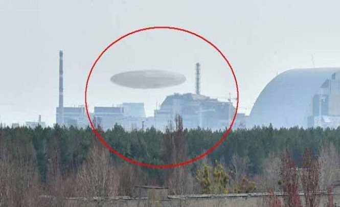 Летающая тарелка над Чернобылем