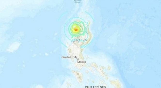 По меньшей мере 26 человек пострадали в результате землетрясения магнитудой 6,4 балла на Филиппинах.